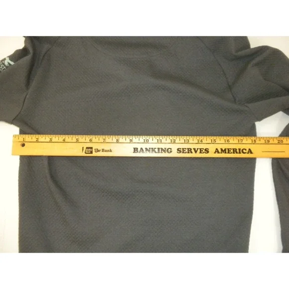 Swannies Jacket Mens S Gray 1/4 Zip Golf Club Logo Sleeve Pullover‎ Performance - Picture 8 of 10